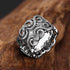 S925 sterling silver men's open ancient pattern ethnic style ring retro fashion personalized ring