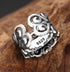 S925 sterling silver men's open ancient pattern ethnic style ring retro fashion personalized ring