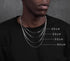 S925 silver snake chain sterling silver platinum plated thin snake bone chain men and women silver clavicle chain trendy - MOWTE