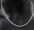 925 sterling silver 3MM chain necklace men's hip-hop thin and versatile silver men's clavicle necklace plain chain trendy - MOWTE