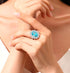 Oval cut huge Luxury 8A zircon gemstone ring 925 silver high carbon diamond - MOWTE