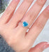 Heart cut huge Luxury 8A zircon gemstone ring 925 silver high carbon diamond