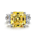 7ct high carbon diamond ring temperament high-end wedding ring s925 silver - MOWTE