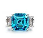 7ct high carbon diamond ring temperament high-end wedding ring s925 silver - MOWTE