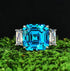 7ct high carbon diamond ring temperament high-end wedding ring s925 silver - MOWTE
