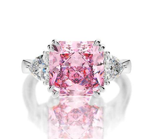 5 carat high carbon diamond ring ice flower cut luxury ring for women wedding ring s925 silver