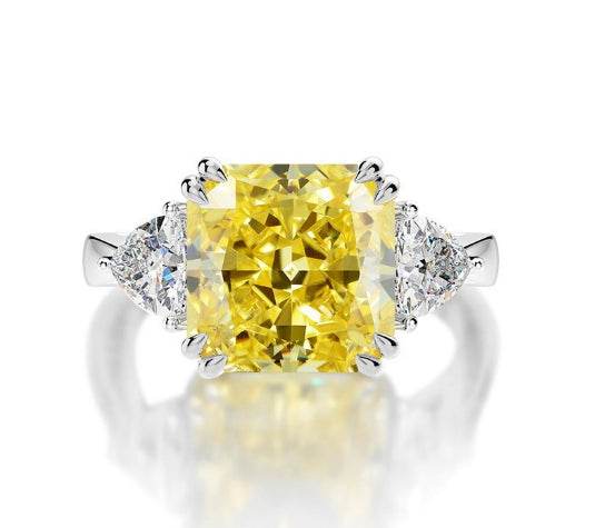 5 carat high carbon diamond ring ice flower cut luxury ring for women wedding ring s925 silver
