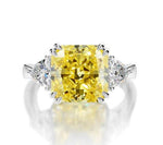 5 carat high carbon diamond ring ice flower cut luxury ring for women wedding ring s925 silver - MOWTE