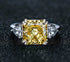 5 carat high carbon diamond ring ice flower cut luxury ring for women wedding ring s925 silver - MOWTE