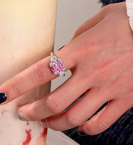 5 carat high carbon diamond ring ice flower cut luxury ring for women wedding ring s925 silver