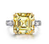 Luxurious square high carbon diamond 7 carat ring jewelry cushion cut wedding ring