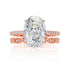 Hot selling flash high carbon diamond 4 carat ring set for couple wedding 9*13mm ice flower cut