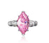 S925 silver high carbon diamond ring simple 3 carat marquise cut  8*14 women's ring