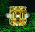 15 carat 925 sterling silver ring luxury high carbon diamond ring 14*16 emerald cut engagement ring - MOWTE
