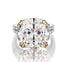 10 carat 925 silver high carbon diamond ring women's simple wedding engagement ring - MOWTE
