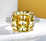 10 carat 925 silver high carbon diamond ring women's simple wedding engagement ring - MOWTE