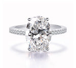 Hot selling flash high carbon diamond 4 carat ring set for couple wedding 9*13mm ice flower cut