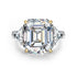 12 carat emerald cut 14*16 high carbon diamond ring women's high-end luxury ring wedding ring engagement ring - MOWTE