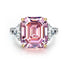 12 carat emerald cut 14*16 high carbon diamond ring women's high-end luxury ring wedding ring engagement ring - MOWTE