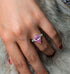 S925 silver high carbon diamond ring simple 3 carat marquise cut  8*14 women's ring
