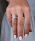 S925 silver high carbon diamond ring simple 3 carat marquise cut  8*14 women's ring