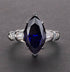 S925 silver high carbon diamond ring simple 3 carat marquise cut  8*14 women's ring