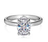Super shiny cut oval shape 6*9mm 8A-CZ diamond super flash s925 silver stackable ring