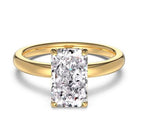 3ct Super shiny cut 6*10mm 8A-CZ diamond super flash s925 silver stackable ring