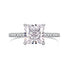 3ct Super shiny cut 8A-CZ diamond super flash s925 silver fashion ring - MOWTE