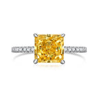 3ct Super shiny cut 8A-CZ diamond super flash s925 silver fashion ring - MOWTE
