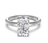 3ct Super shiny cut 6*10mm 8A-CZ diamond super flash s925 silver stackable ring