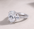 Moissanite Oval Cut Women's Wedding Engagement Ring