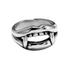 S925 silver personalized ring creative trendy design men's ring simple index finger sterling silver ring