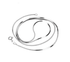 S925 silver snake chain sterling silver platinum plated thin snake bone chain men and women silver clavicle chain trendy - MOWTE