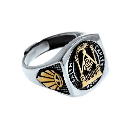 S925 sterling silver ring domineering retro living ring personalized trendy men's jewelry - MOWTE