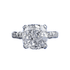 New S925 Sterling Silver High-Carbon Diamond Ice Cut 10x10mm Stylish Everyday Ring - MOWTE