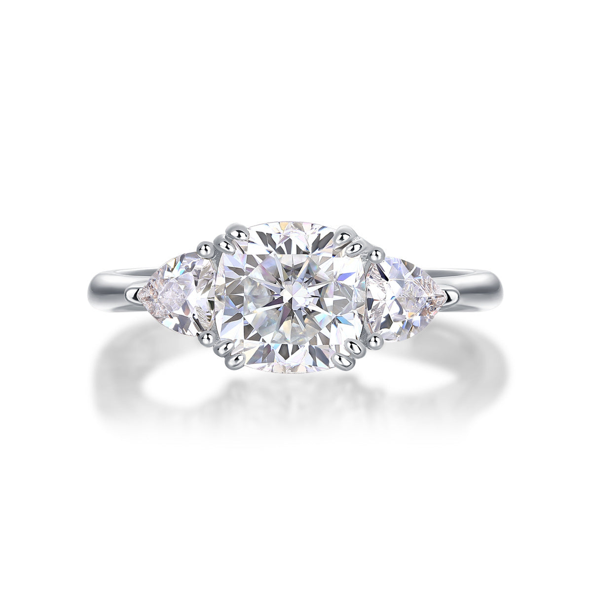 Moissanite Cushion Cut Women's Wedding Engagement Ring