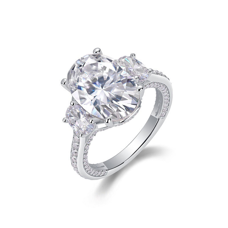 Moissanite Oval Cut Women's Wedding Engagement Ring
