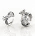 Personality girl bow ring sterling silver original design open index finger ring for women