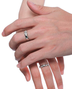 Personality s925 sterling silver ring design girlfriend gift couple ring