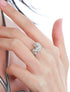 Unique the inner barrenness blooms with roses because of you sterling silver ring