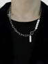 Pure silver cross necklace cold style splicing pearls personalized couple pendant