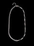 Pure silver double-layer necklace hip-hop street cool style versatile personality collarbone chain couple accessories