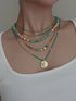 Original Green Shell Freshwater Pearl Necklace Women's Clavicle Chain Sweater Chain