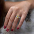 Luxurious S925 silver set with high carbon diamond marquise cut ring 3 carats
