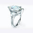 Luxurious S925 silver set with high carbon diamond marquise cut ring 3 carats