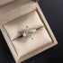 Luxurious S925 silver set with high carbon diamond marquise cut ring 3 carats
