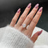 Pear cut Super shiny8A-CZ diamond super flash s925 silver wedding ring
