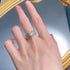 S925 silver gold-plated 6*8 oval cut gilt high-end fashion ring for women