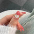 Super shiny heart cut 8A-CZ diamond super flash s925 silver fashion ring - MOWTE